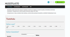 Desktop Screenshot of museotilasto.fi