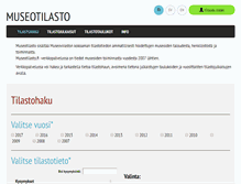 Tablet Screenshot of museotilasto.fi